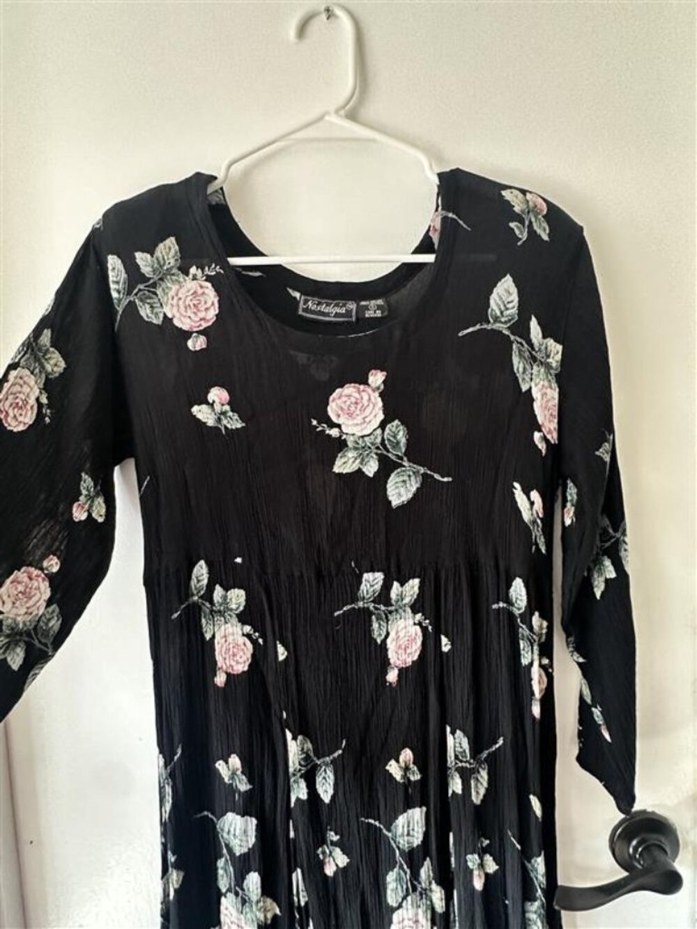 Vintage Nostalgia Floral Dress